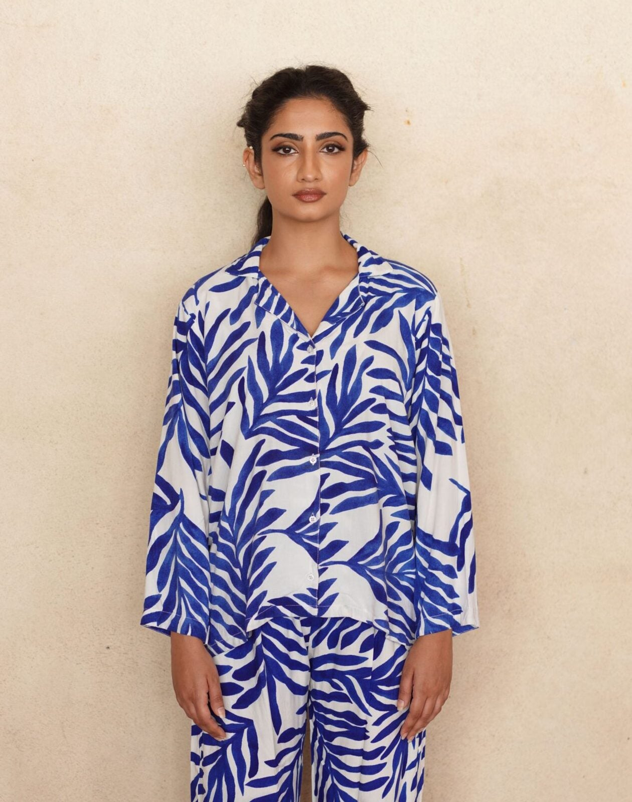 Mosaic Leaf Pajama Set- Her