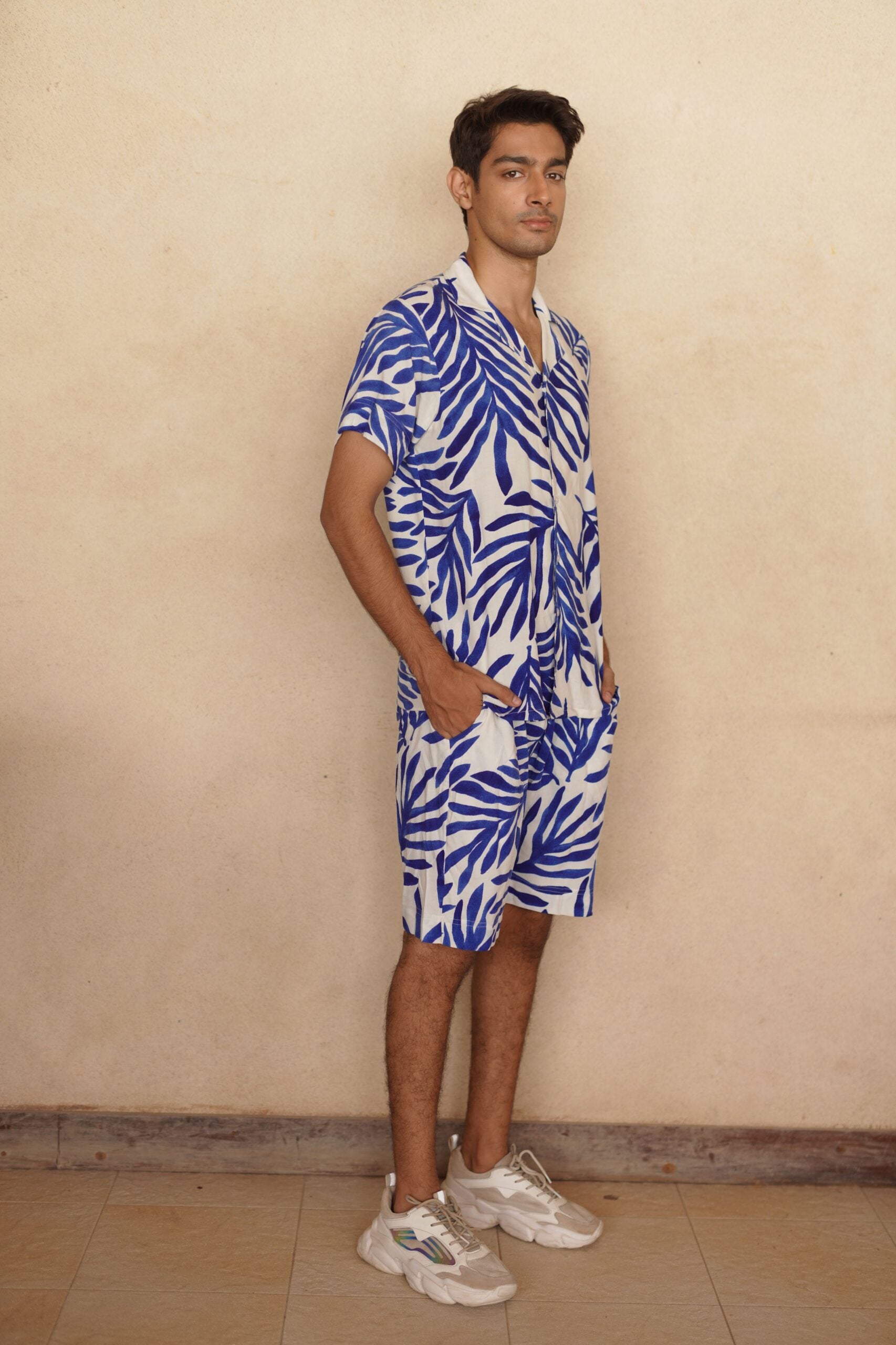 Mosaic Leaf Pajama Set- Him