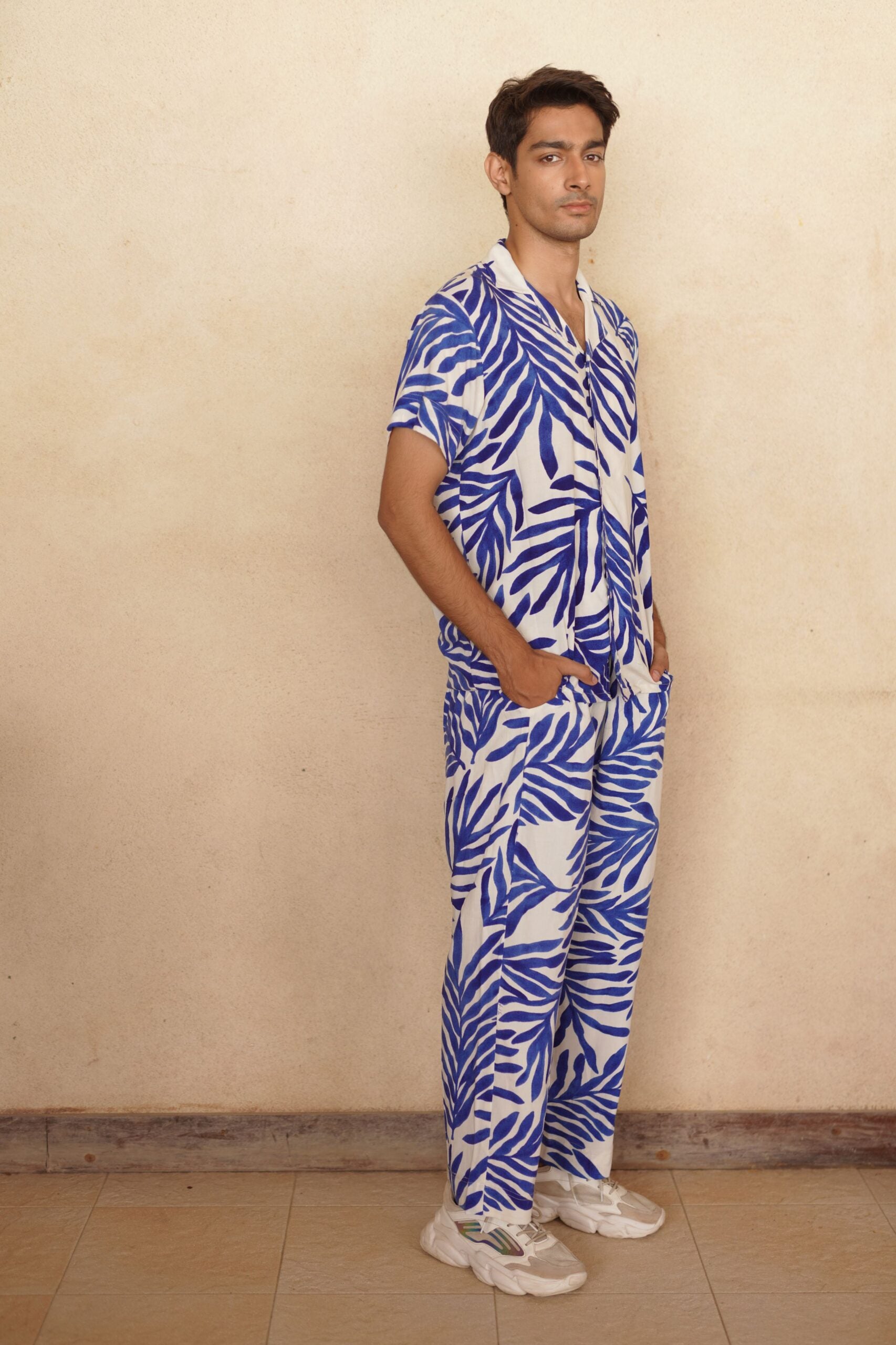 Mosaic Leaf Pajama Set- Him