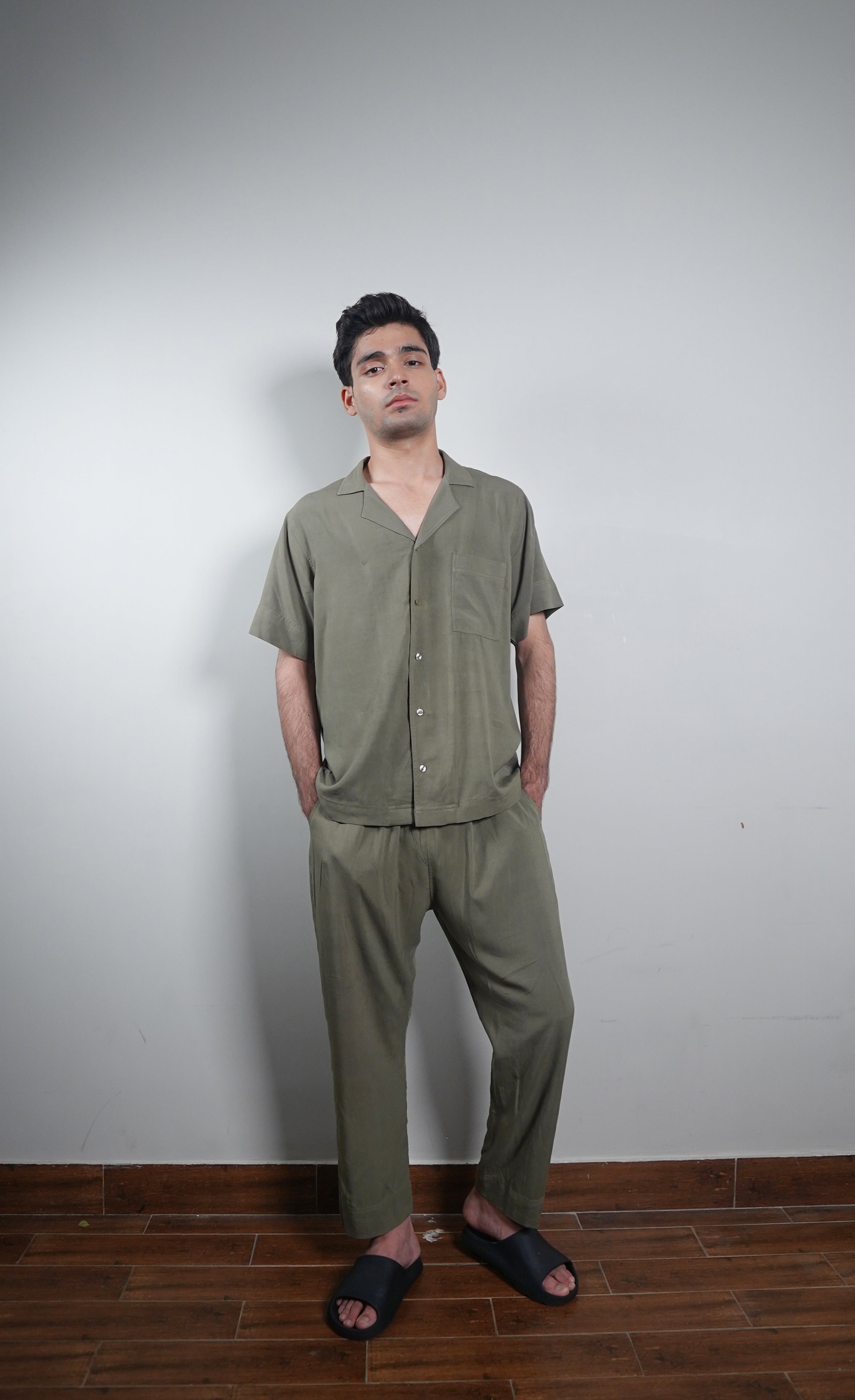 Tuscany Pajama Set - Men (Olive)