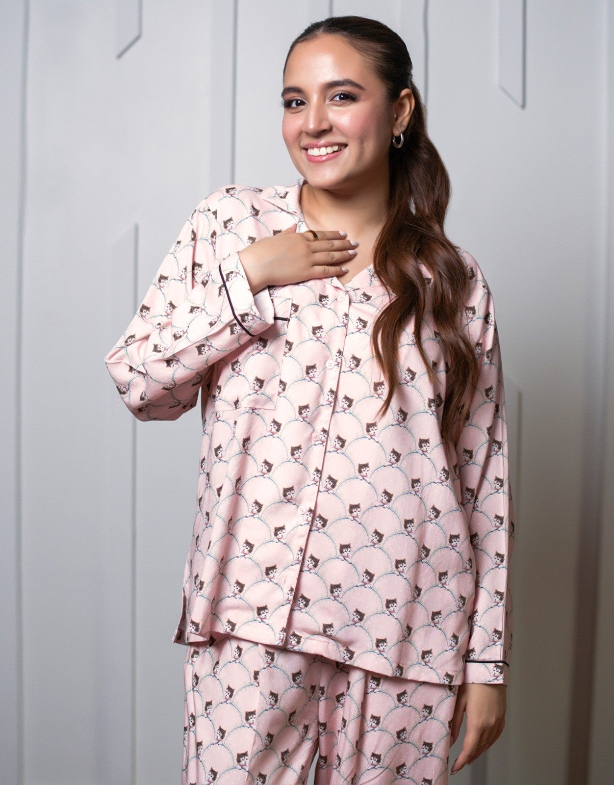 Pink Paws Pajama Set - Her