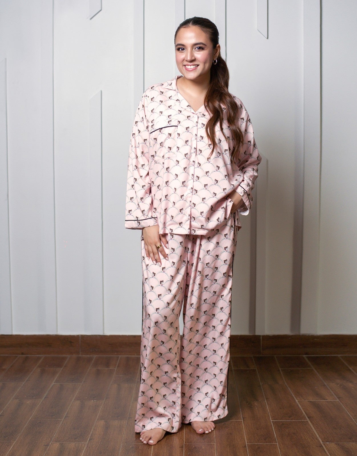 Pink Paws Pajama Set - Her