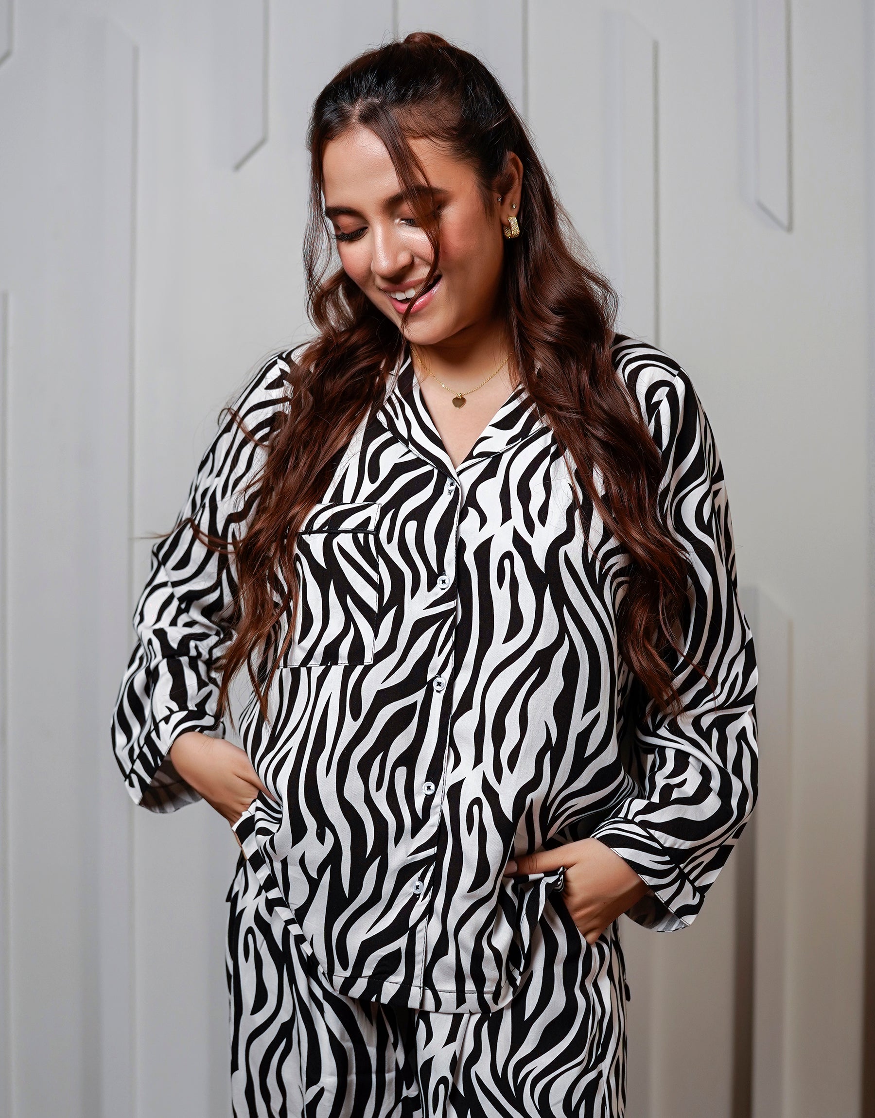 Racing Stripes Pajama Set - Her