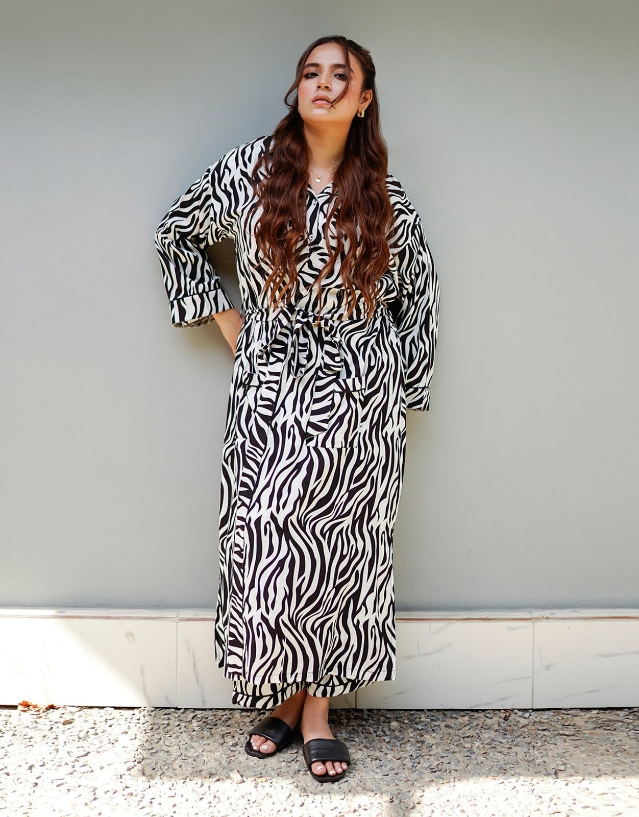 Racing Stripes Robe