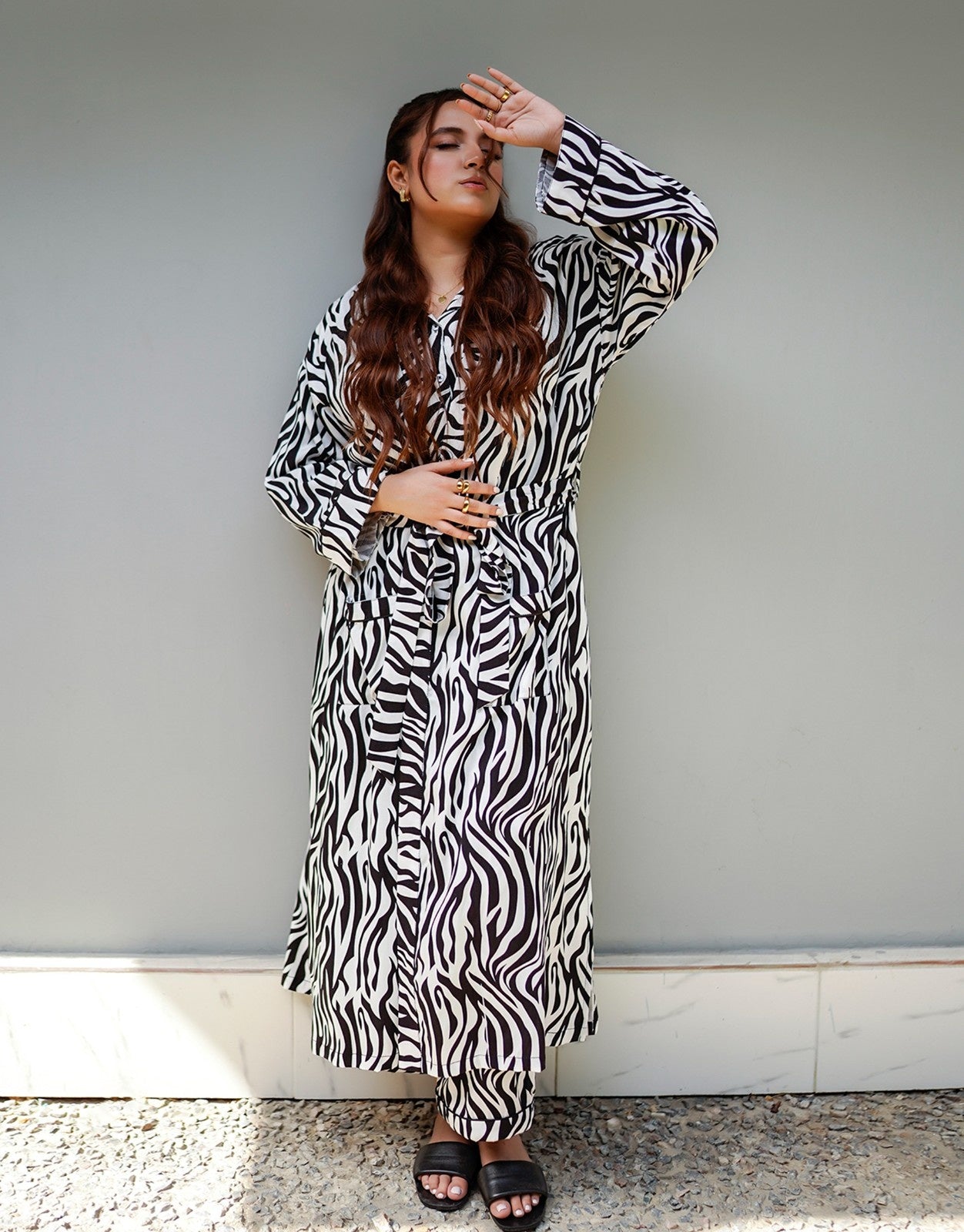 Racing Stripes Robe