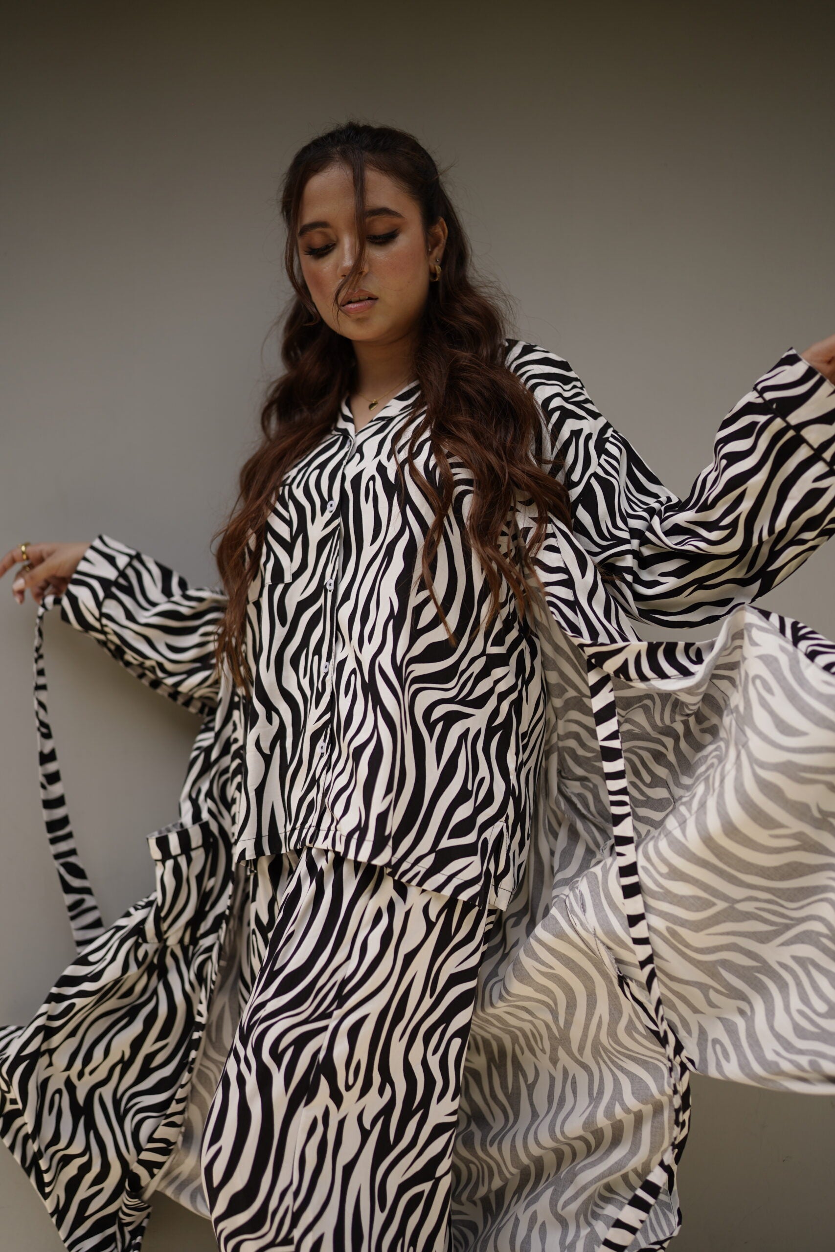 Racing Stripes Robe