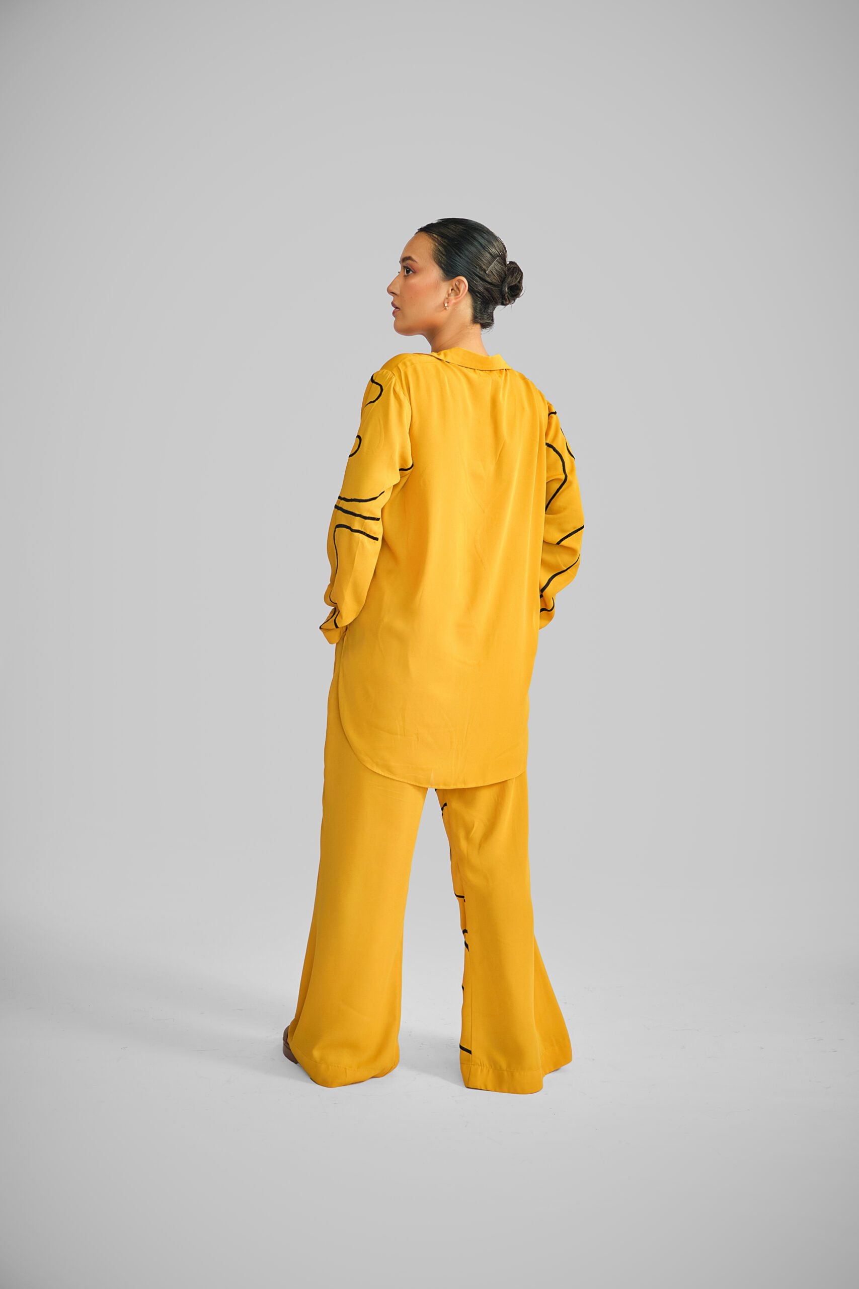 Get In Line Co-Ord Set- Mustard