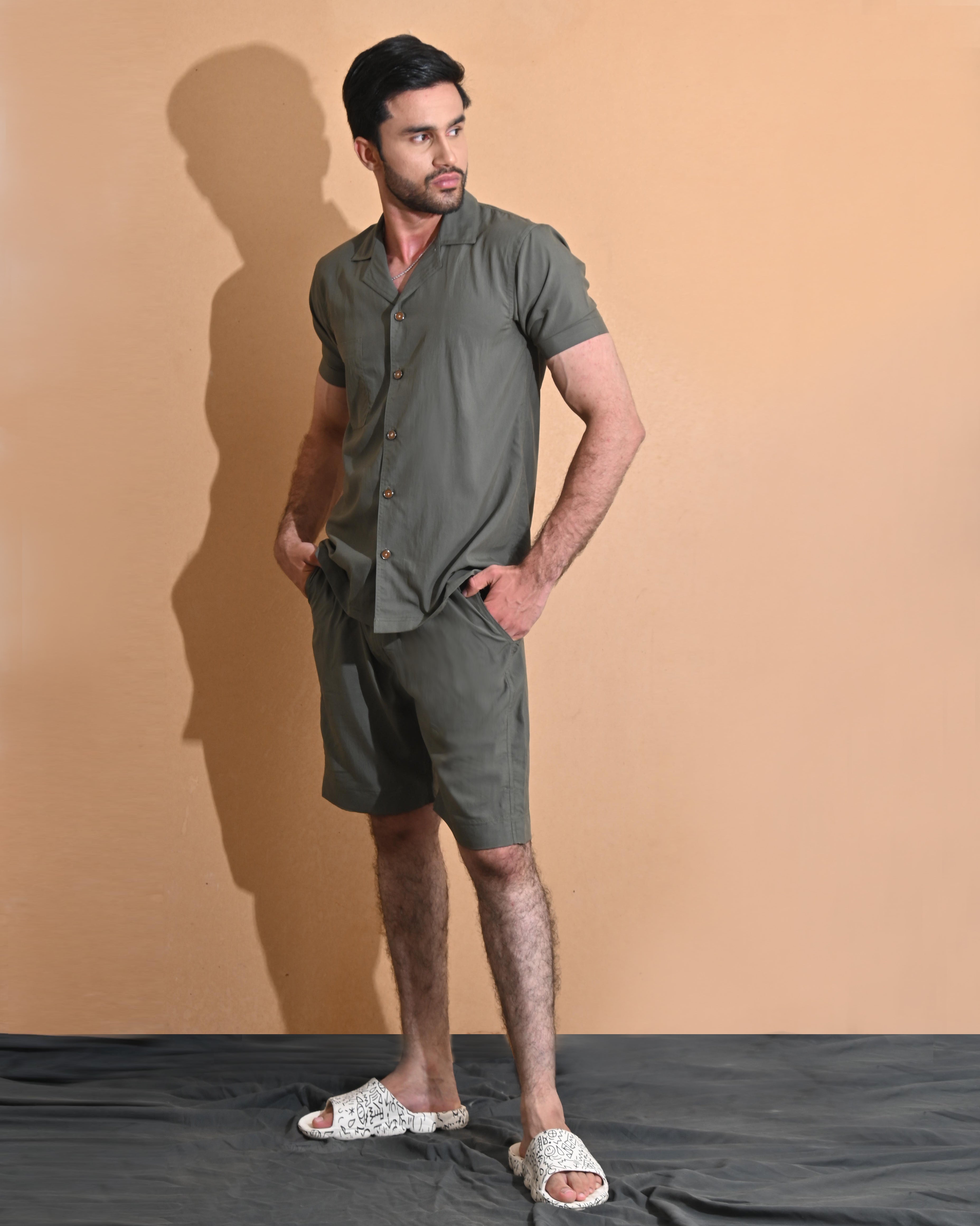 OLIVE CO-ORD SET-HIM