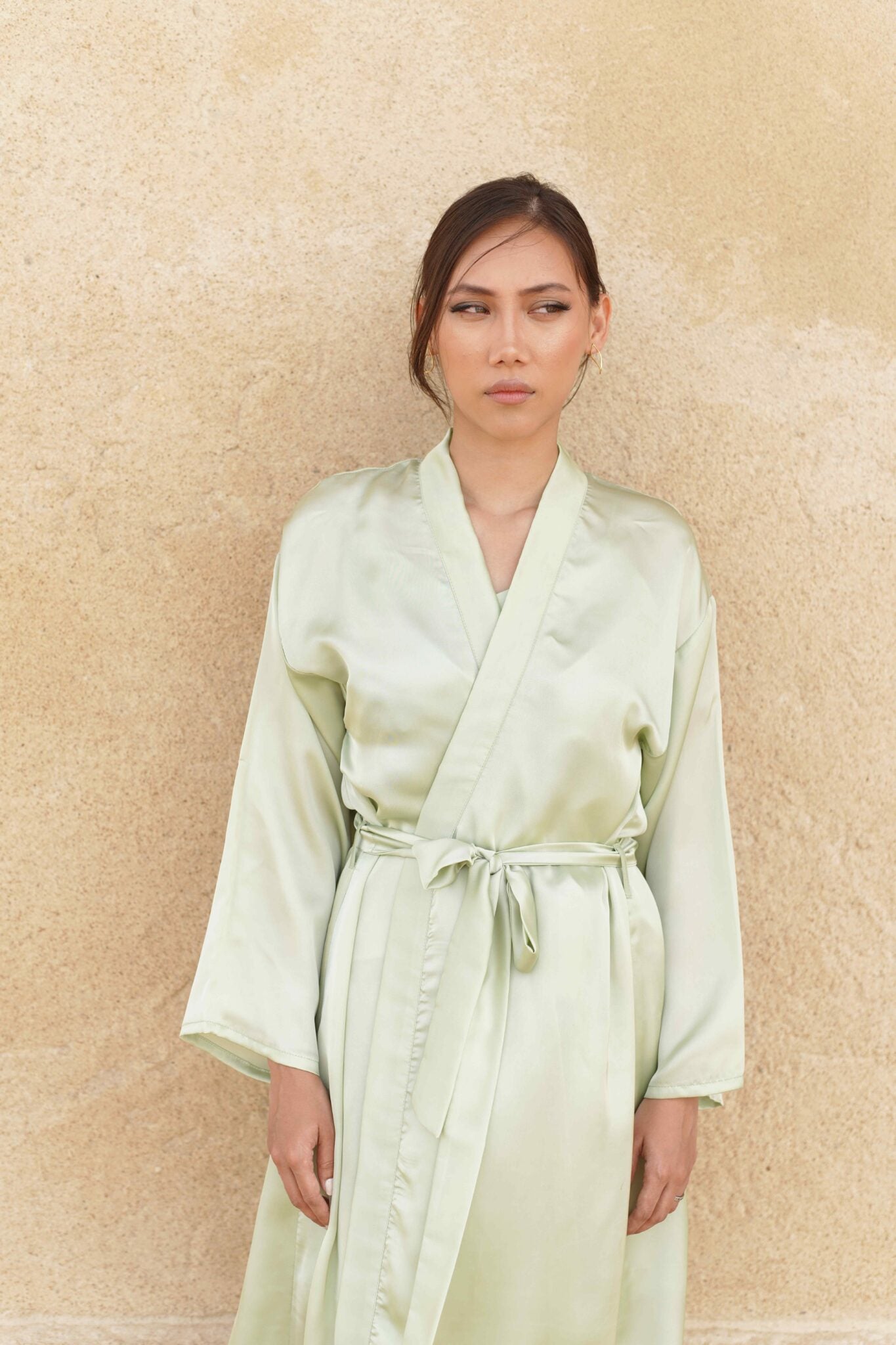 Wasabi-Silk Bride Set