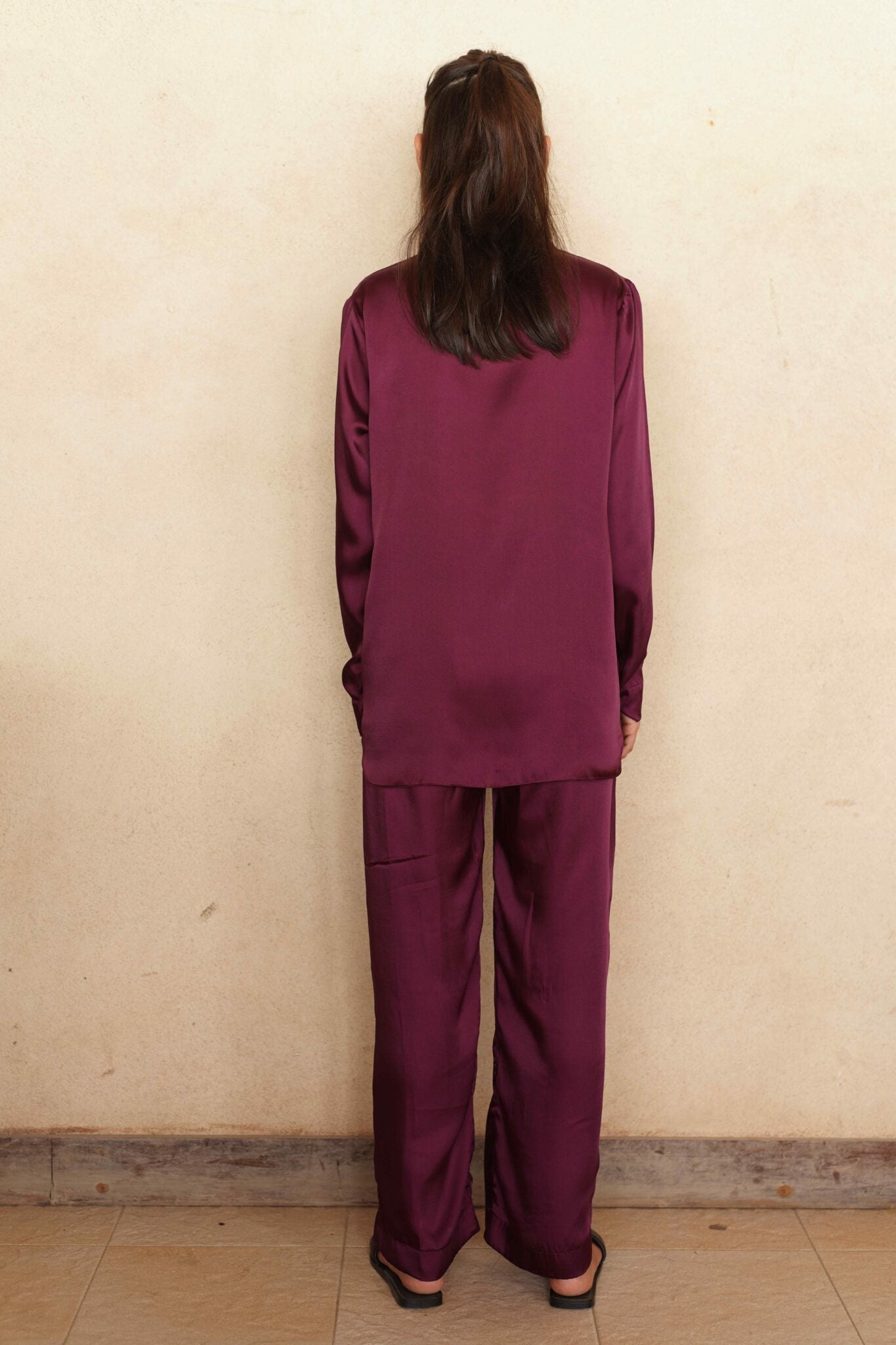 Plum Caspia Pajama Set