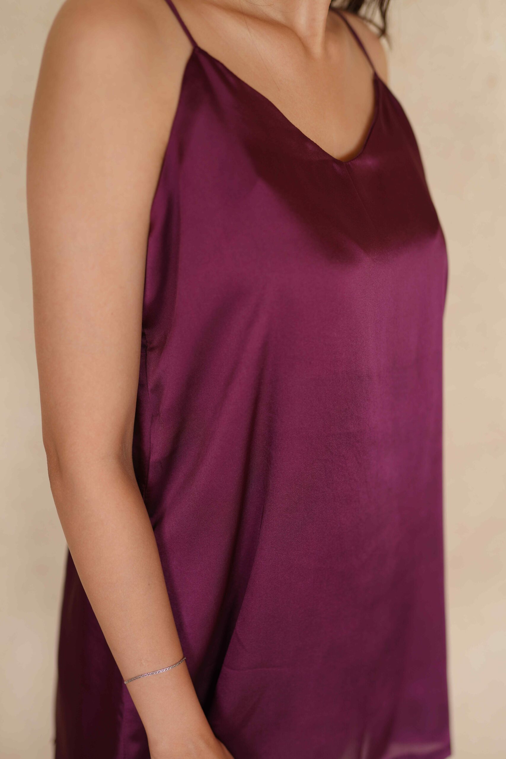 Plum Caspia Short Slip